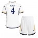 Real Madrid David Alaba #4 Hjemmedraktsett Barn 2023-24 Kortermet (+ Korte bukser)